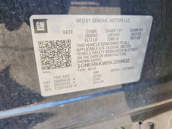 2019 CHEVROLET TRAVERSE Premier