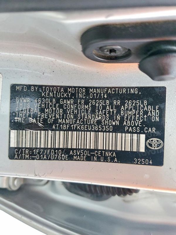 2014 TOYOTA CAMRY