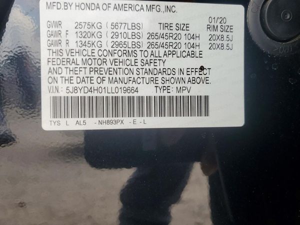 2020 ACURA MDX