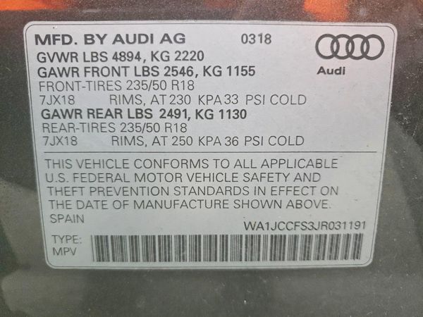 2018 AUDI Q3