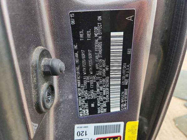 2015 TOYOTA SIENNA
