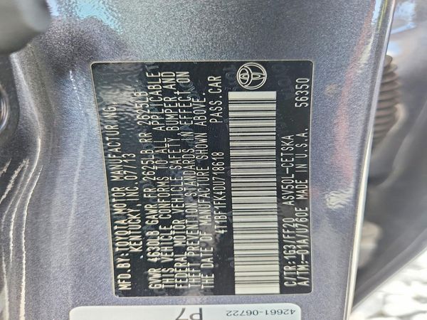 2013 TOYOTA CAMRY
