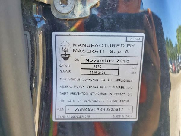 2017 MASERATI ALL OTHER