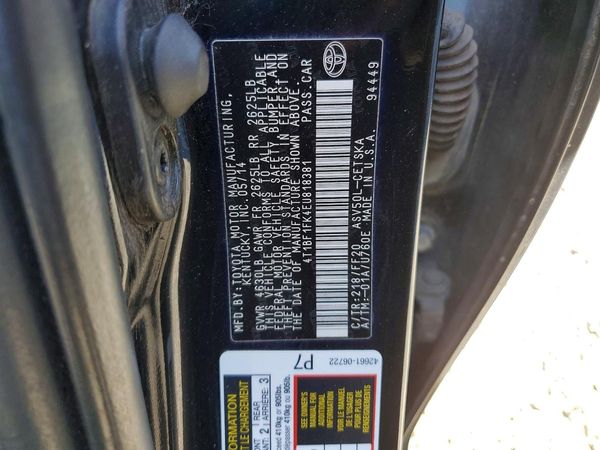 2014 TOYOTA CAMRY