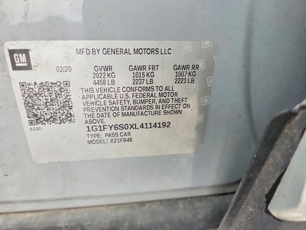 2020 CHEVROLET BOLT EV LT