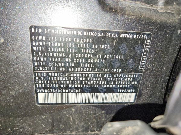 2025 VOLKSWAGEN TAOS 4Motion S