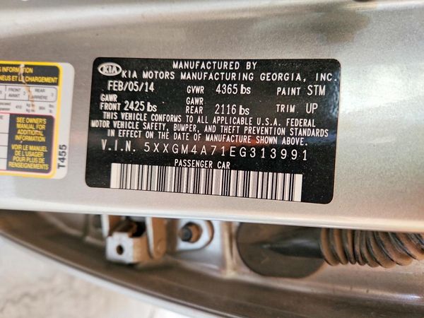 2014 KIA OPTIMA 2.4 LX STD/Conv