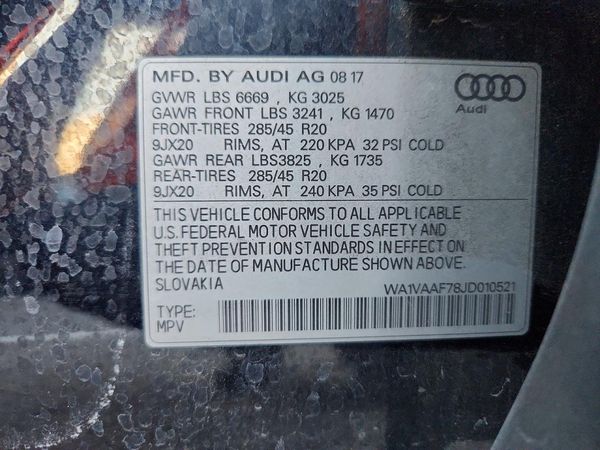 2018 AUDI Q7 quattro Prestige