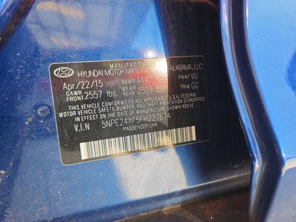 2015 HYUNDAI SONATA SE, ECO