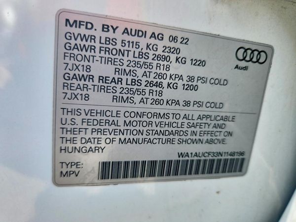 2022 AUDI Q3 quattro Premium