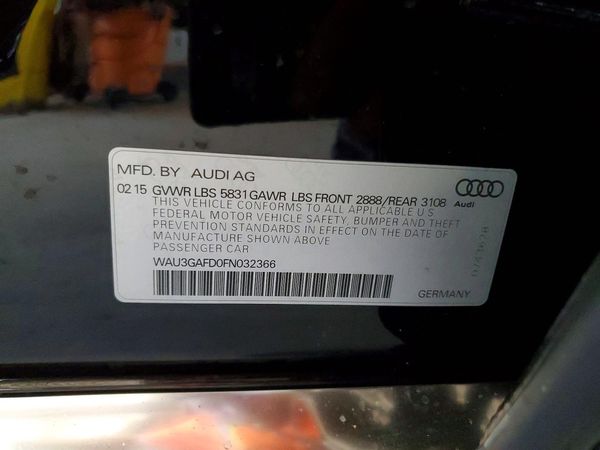 2015 AUDI A8 L