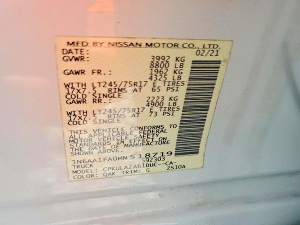 2021 NISSAN TITAN Crew Cab
