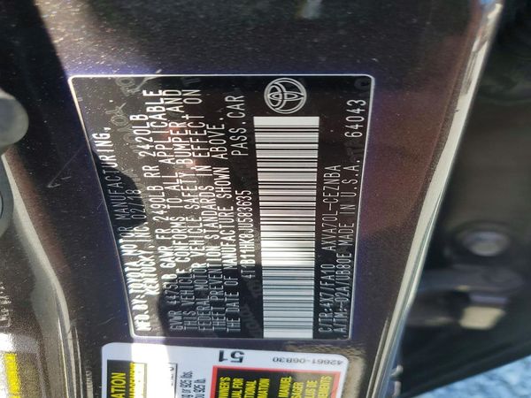 2018 TOYOTA CAMRY L/LE/SE/XLE