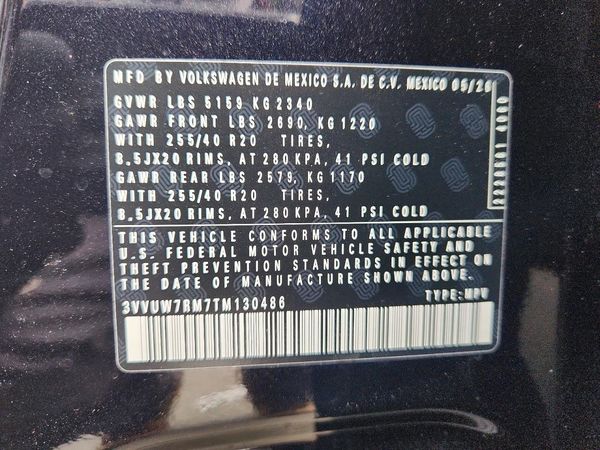 2026 VOLKSWAGEN TIGUAN 4Motion SEL R-Line — VINS