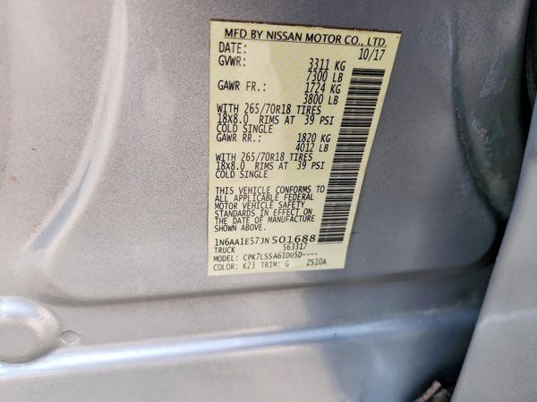 2018 NISSAN TITAN