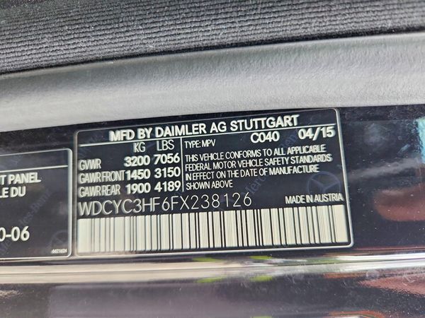 2015 MERCEDES-BENZ G