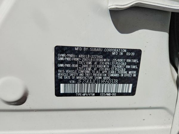 2020 SUBARU FORESTER Prm+ES+KA