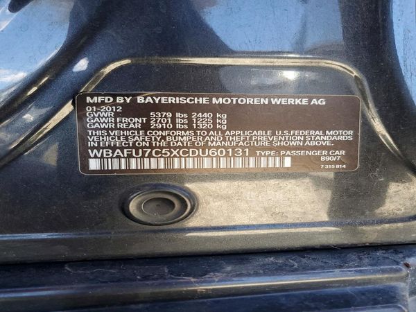 2012 BMW 535