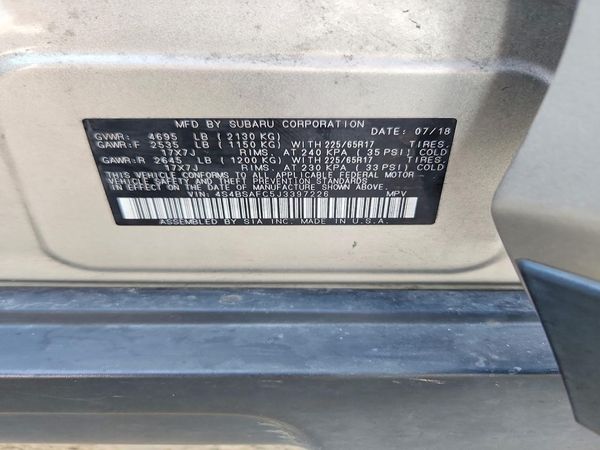 2018 SUBARU OUTBACK Premium+ES