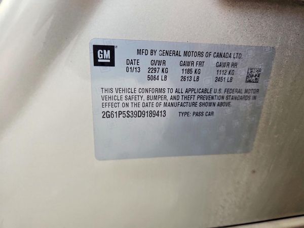 2013 CADILLAC XTS Luxury — VINS
