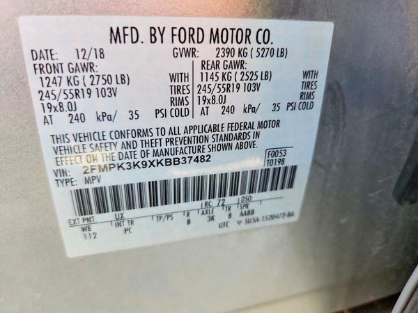 2019 FORD EDGE Titanium