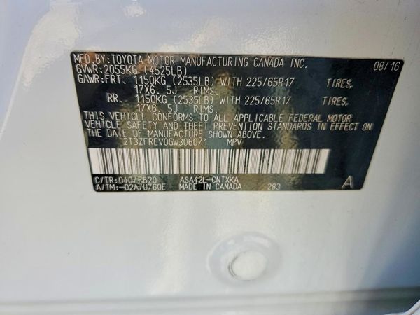 2016 TOYOTA RAV4 LE (X Grade)
