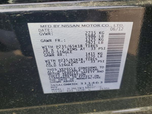 2013 INFINITI JX35