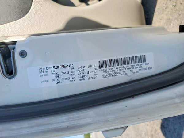 2012 DODGE GRAND CARAVAN SXT