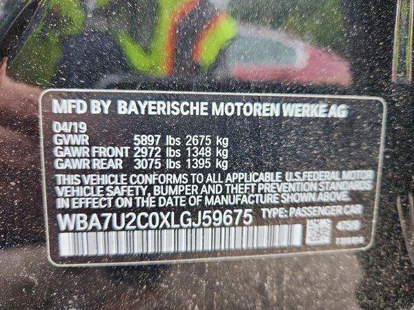 2020 BMW 750 xDrive — VINS