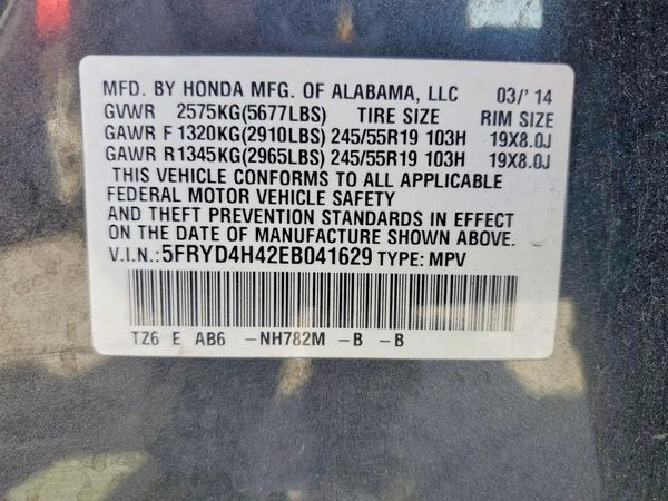 2014 ACURA MDX SH-AWD Tech