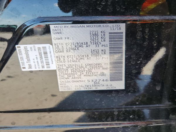 2019 INFINITI QX60
