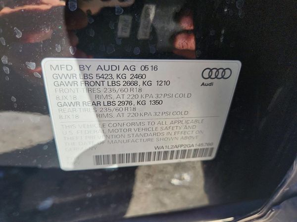 2016 AUDI Q5 quattro Premium Plus