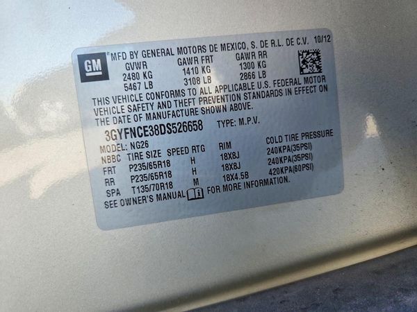 2013 CADILLAC SRX
