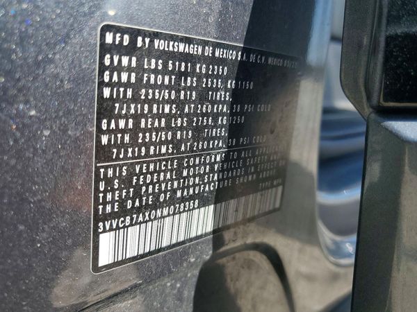 2022 VOLKSWAGEN TIGUAN SE R-Line Black