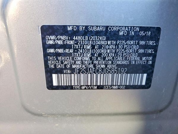 2018 SUBARU FORESTER Premium+CWP