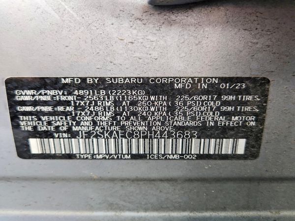 2023 SUBARU FORESTER Premium ES, SMART