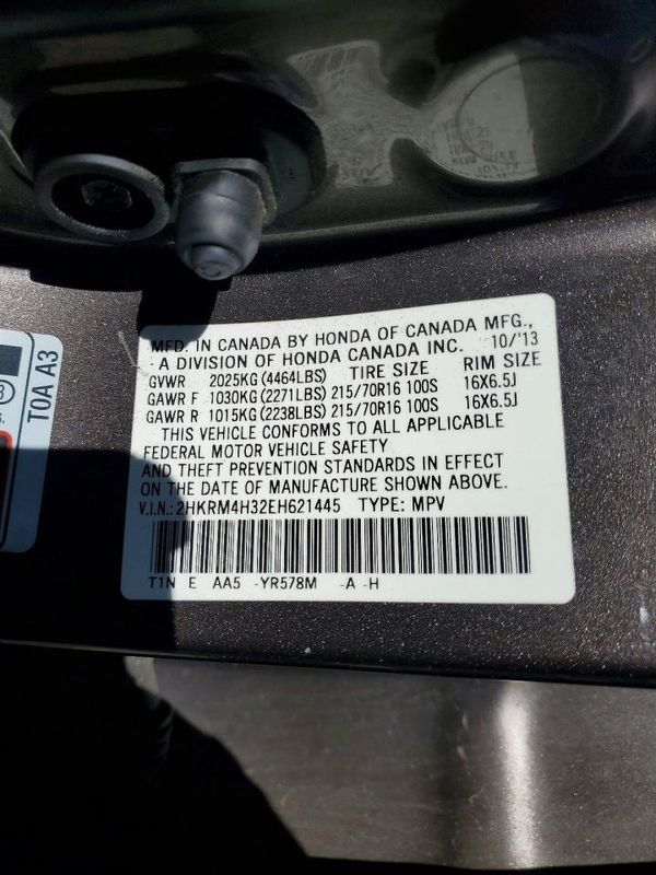 2014 HONDA CRV LX