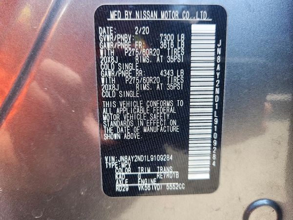 2020 NISSAN ARMADA