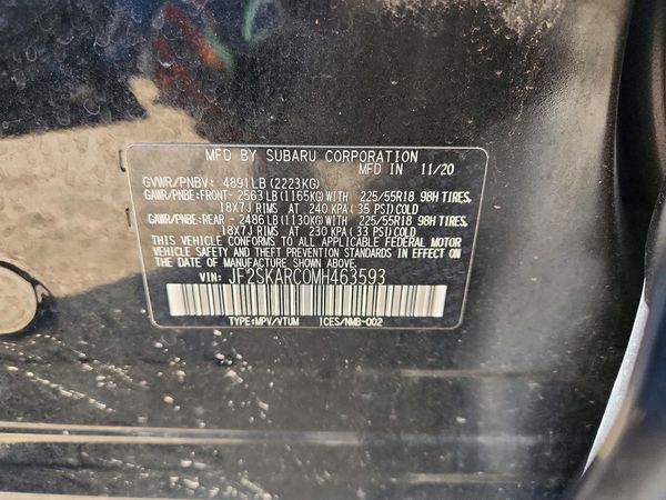 2021 SUBARU FORESTER