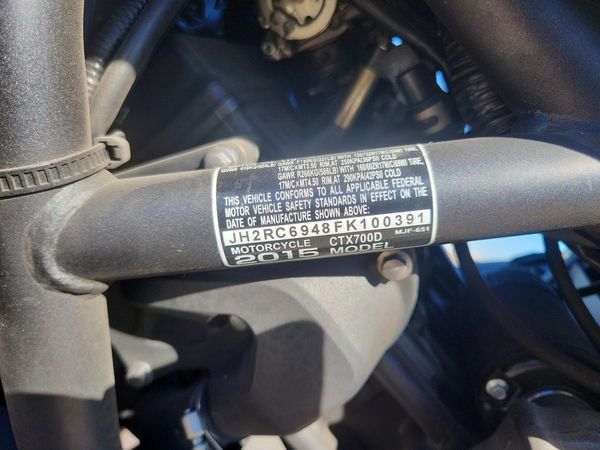 2015 HONDA CTX CYCLE
