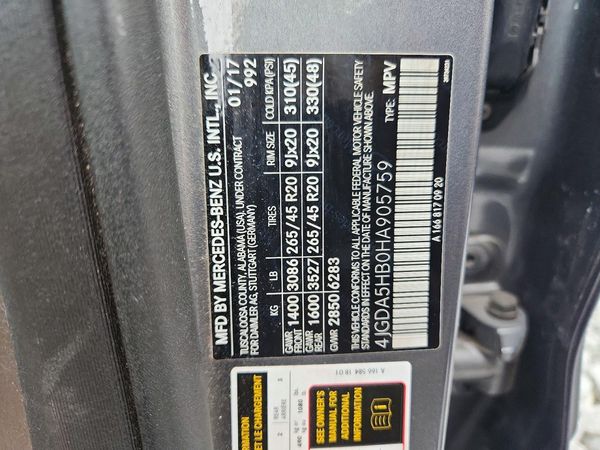 2017 MERCEDES-BENZ GLE-CLASS GLE350