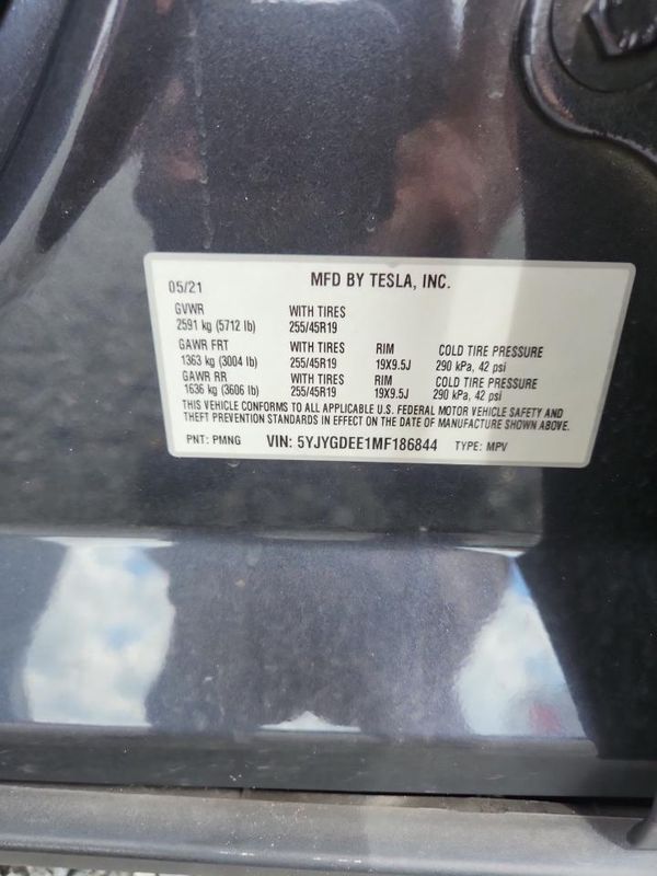2021 TESLA MODEL Y