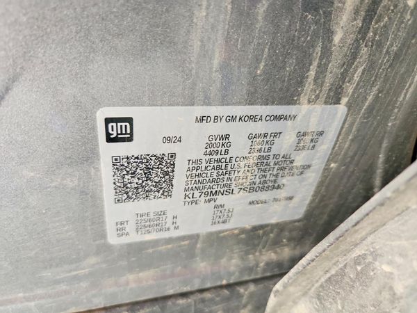 2025 CHEVROLET TRAILBLAZE LS — VINS