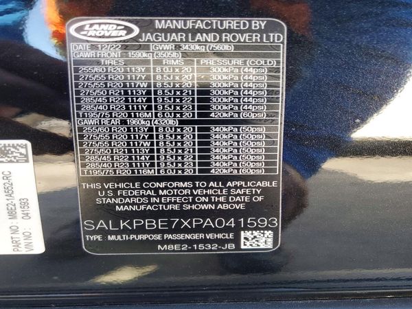 2023 LAND ROVER RANGE ROVER