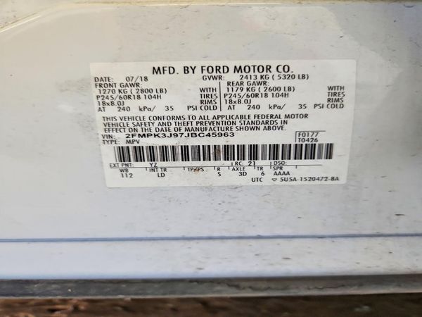 2018 FORD EDGE SEL