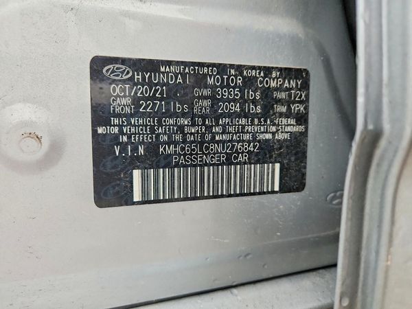 2022 HYUNDAI IONIQ Blue