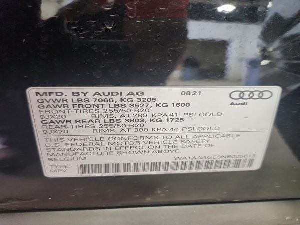 2022 AUDI E-TRON