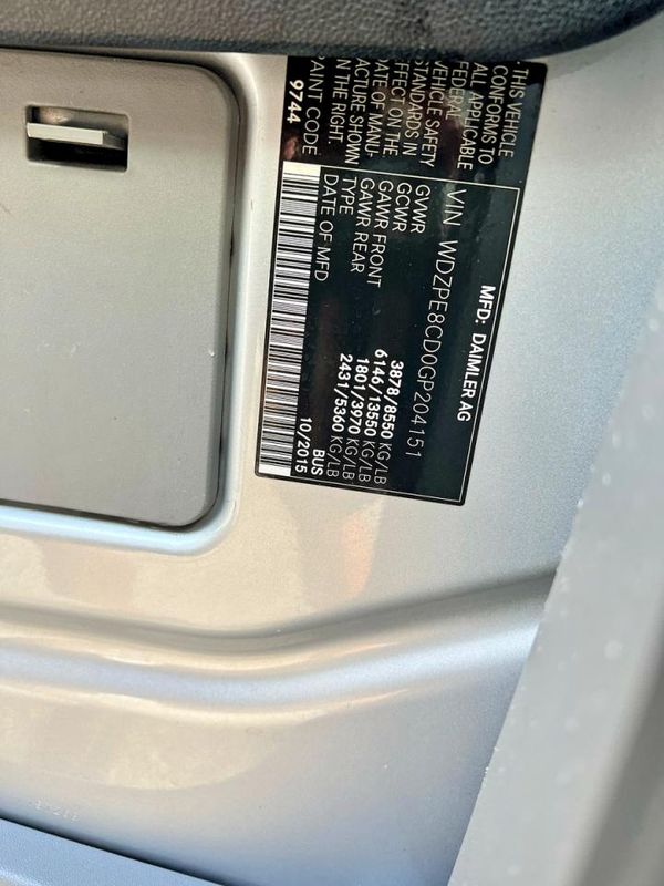 2016 MERCEDES-BENZ SPRINTER