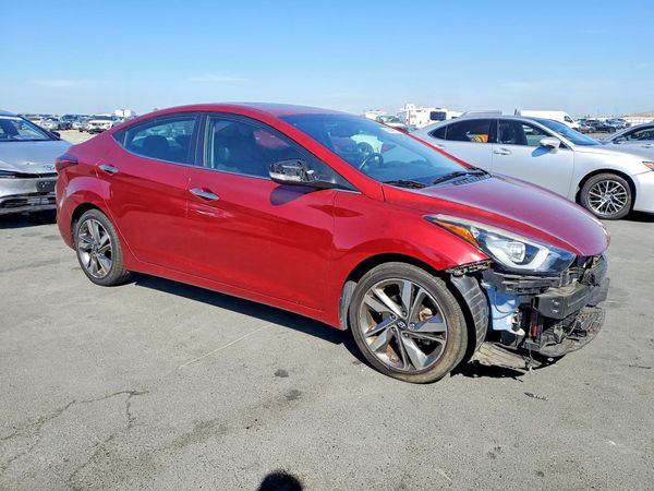 2014 HYUNDAI ELANTRA GLS(Middle) — Passenger 3/4