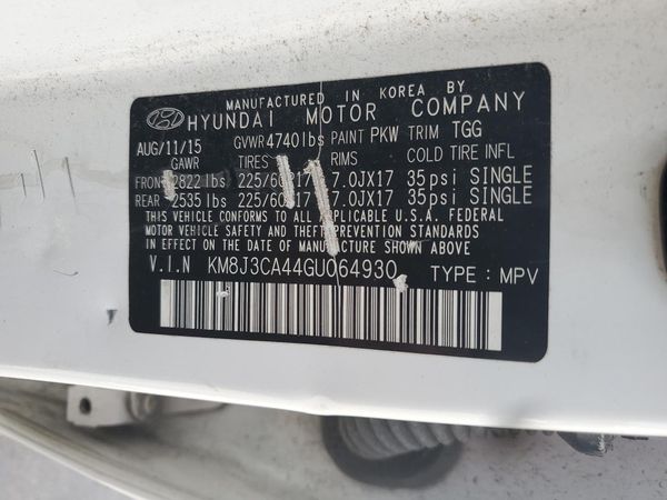2016 HYUNDAI TUCSON